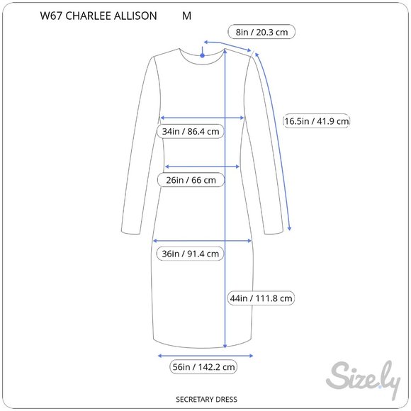 Vintage Charlee Allison Career Secretary Dress Women's M Pockets Shoulder Pads - Picture 4 of 12